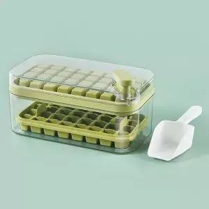 원터치 실리콘 아이스큐브 얼음틀 얼음통 다용도 그린