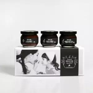 수제 과일잼 아로니아 딸기 사과 110gx3ea