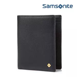 [쌤소나이트] 중지갑 고급 소가죽 지갑 선물