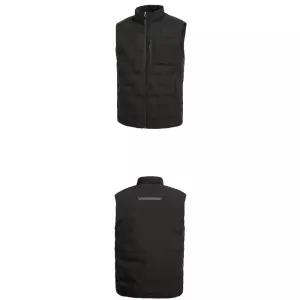 발열시스템 겨울철 야외작업용 블랙 방한조끼 캠핑 초봄 등산 환경미화원 경비 밤산행