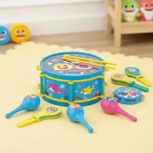 핑크퐁 아기상어 악기세트 리듬악기 유아 탬버린 드럼 아기북 마라카스 캐스터네츠 장난감