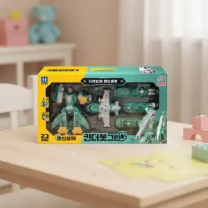 킨더봇그린 함정비행기 자석합체 변신로봇 블록 미니카 로보트 마그네틱 블럭 장난감 DIY