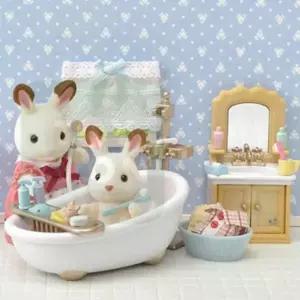 [에이치플러스몰]실바니안 패밀리 베이직 욕실 세트 인형 피규어 장난감