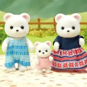 실바니안 패밀리 북극곰 가족 인형 피규어 장난감 실바니안가챠