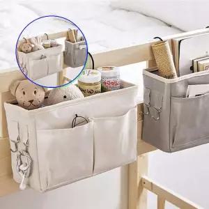 쌍문상회 리모컨거치대 천 침대 수납 걸이 아기 포켓 베드 다용도 사이드 주머니 정리함 소품