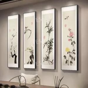 매화 그림 액자 국화 난초 동양화 프레임 대형