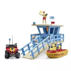 [롯데백화점]나비타월드 브루더 BR62780 B월드 수상구조대 베이스캠프 세트