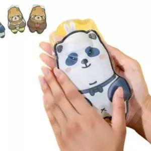 휴대용 미니 보온 물주머니 4p 캐릭터 귀여운 방한 투명 온수 물주입 겨울 스몰 사이즈