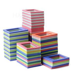 Fujifilm Instax 미니 필름 사진 프레임, 다채로운 양면 자기 냉장고 액자, 자석 어린이 삽화