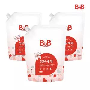 [리뉴얼] 비앤비 시그니처 유아 섬유 세탁 세제 리필 1500ml 3개