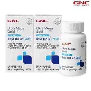[지엔씨][GNC] 울트라 메가 골드 임팩트 (500mg 180정) x2개_56738x2