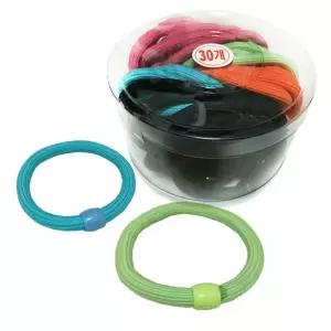 주름컬러 구슬매듭고무줄 30P 코사지 헤어밴드