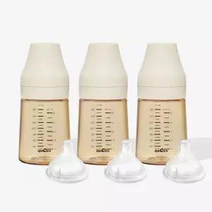 스펙트라 올셋 PPSU 젖병 (젖꼭지 S사이즈 포함) 160ml, 3개, 크림바닐라