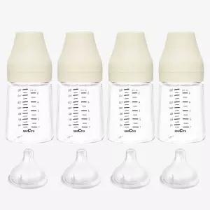 스펙트라 올셋 PA 젖병 (젖꼭지 S사이즈 포함) 160ml, 4개, 크림바닐라