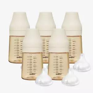 스펙트라 올셋 PPSU 젖병 (젖꼭지 S사이즈 포함) 160ml, 5개, 크림바닐라