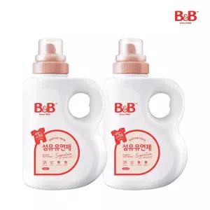 [리뉴얼] 비앤비 시그니처 유아 섬유 유연제 자스민 용기 1500ml 2개