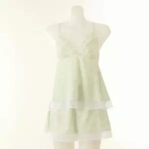 [비너스]비너스(행사) 그린 플라워 프린트 데이웨어 세트  여성 이너세트 잠옷_C SVDW1806_VHS1806_GR_C