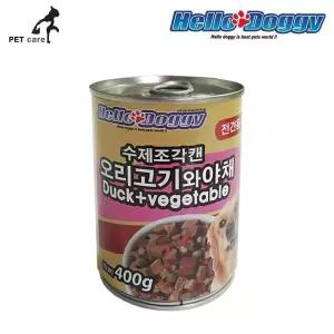 야채 수제조각캔 400g 오리고기와 주식캔