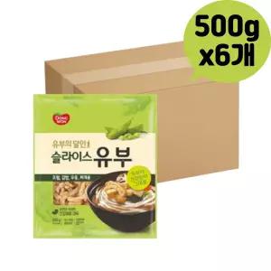 동원 대용량 슬라이스유부 우동고명 500g x 6개 후토마끼 밥상