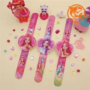 반짝이는 장식 핑크 귀여운 손목시계 어린이 시계 아동용 보석