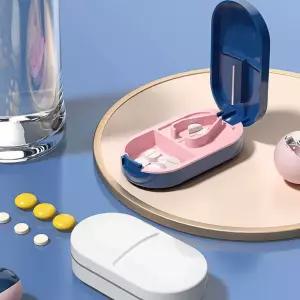 신상품 약절단기 알약통 보관함 기획전 휴대용 알약함 커팅기