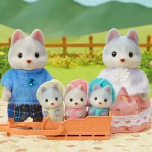 실바니안 패밀리 허스키 가족 인형 피규어 장난감