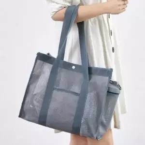 메쉬 그물 비치백 목욕 가방 수영장 물놀이 망사백 비치백 망사백 수영가방