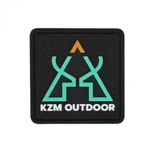 카즈미 와펜 캠핑 가방 찍찍이 와펜 패치 사각 블랙