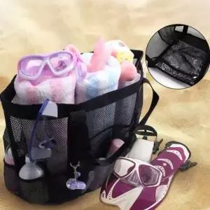 대용량 메쉬 비치백 물놀이 수영장 목욕가방 토트백 가방