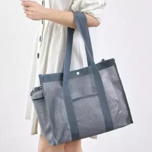 메쉬 그물 비치백 망사 수영장 목욕 물놀이 가방