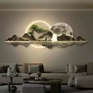 한옥 펜션 포인트 동양화 스위치 120cm 벽장식 A형