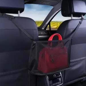 (색상 블랙테두리)차량용 수납 네트 그믈망 다용도 스토리지 편리한 캠핑이불 선반 캠핑배게 포켓 그물망