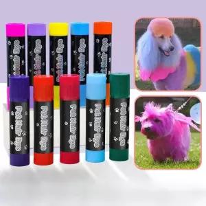 가죽염색약 페인트 복원제 12색 반려동물 염색 크레용 세트 수용성 발톱 메이크업 Diy 비 독성 물 세척 회