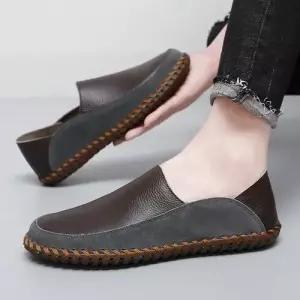 남사친 캐주얼 가을 통굽 배기 수제화 드라이빙 가죽 플랫폼 리얼 로퍼 슈즈 구두 패피3