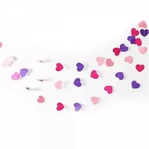 ( )캠핑 차박 생일 웨딩 프로포즈 기념일 연말 신년 홈 파티 인테리어 장식 하트 파티용품 가랜드 M09866