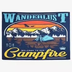 ( )대형 패브릭 포스터 캠핑 대