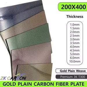 카본지 랩핑지 멀티 컬러 탄소 섬유 3K 보드 패널 레드 블루 옐로우 그린 오렌지 두께 1mm 2mm 3mm 400x200