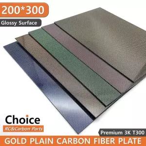 카본지 랩핑지 멀티 컬러 탄소 섬유 3K 보드 패널 두께 적색 청색 황색 그린 주황색 300x200mm 1mm 2mm 3mm