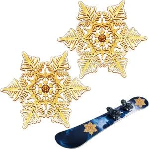 소울첸 2개 스노우보드 스톰프 패드 3D 미끄럼 방지 방한 접착 스노보드 연습 매트 개선된 접지력과 제어력