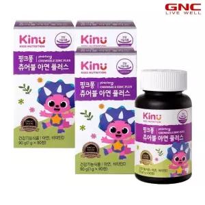 GNC 키누 핑크퐁 츄어블 아연 플러스 (90정 90일분) x 3set_50798x3