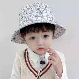 유아 어린이 준캡 가을 여름 봄 자외선차단 웃는동물친구들 귀여운모자 아동 벙거지 모자