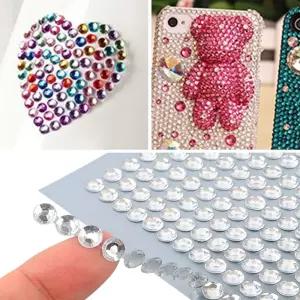 접착 비즈 큐빅 스티커 PVC 크리스탈 반짝이 꾸미기
