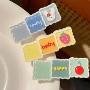 5개 장식 옆 앞 머리 핀 귀여운 삔 세트 집게 헤어