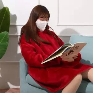 깜도리1  집순이 입는 후드 망토 담요 이불 겨울 블랭킷 블랑켓