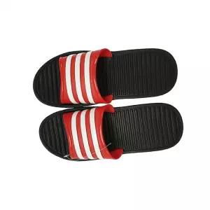 남녀공용 줄무늬 삼선 슬리퍼 레드 250MM 가벼운슬리퍼 학생실내화 사무실실내화 학교