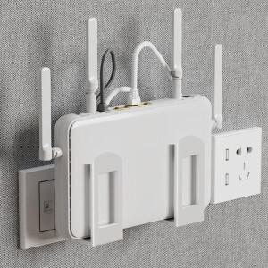 2개 라우터 보관함 정리함 벽걸이형 셋톱박스 거치대 와이파이 설치 랙