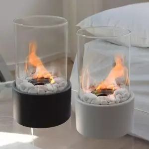 ( )캠핑 불멍 에탄올 램프 화목 난로 AZW496 화이트