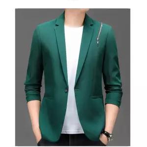 남자 하프 미니 캐주얼 코트 정장 봄가을 슬림 한 솔리드 원픽3