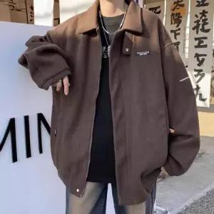 빈티지 남사친 하프 모직 코트 칼라 자켓 봄가을 원픽3