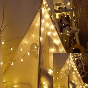 (옵션 앵두전구80구10미터)캠핑 무드등 알전구 캠핑라이트 장식전구